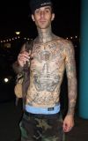 travis barker full sleeve and front body tattoo 